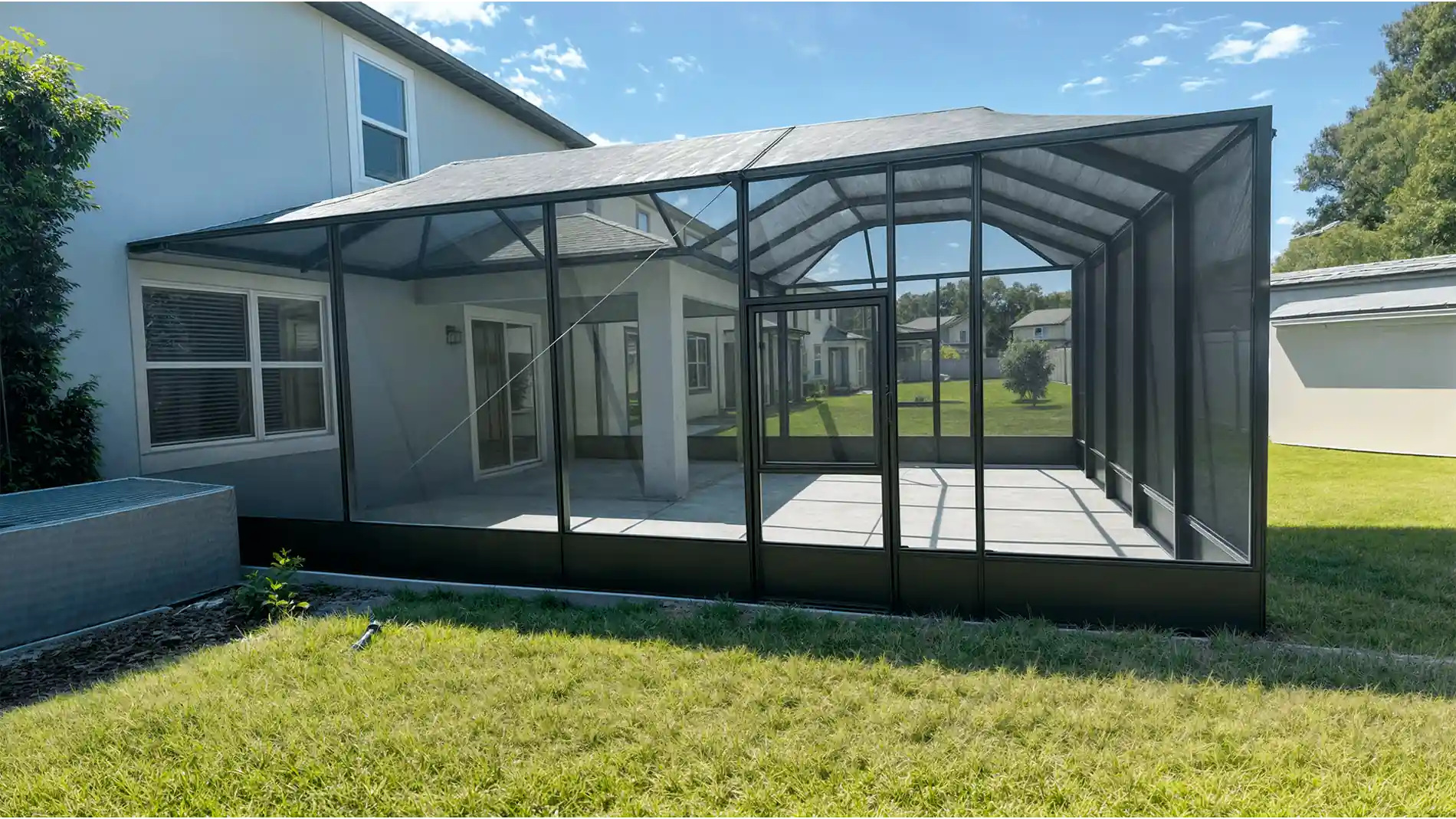 Top Tier Home Building Solutions completed enclosure project